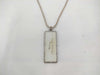 Dior Silver Bar Ball Chain Necklace