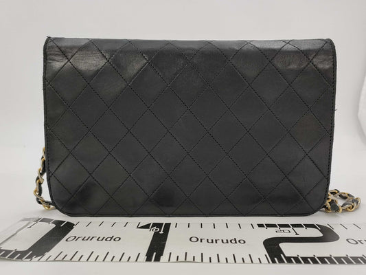 CHANEL Matelasse Chain Shoulder Bag Black Shoulder Bag