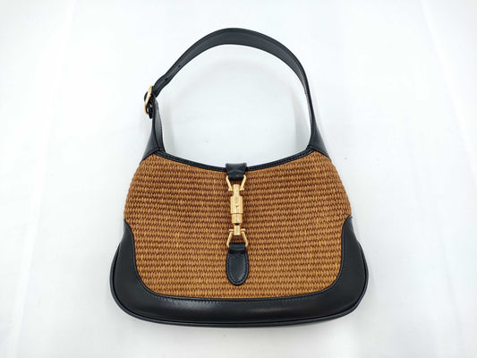 GUCCI Straw New Jackie Handbag