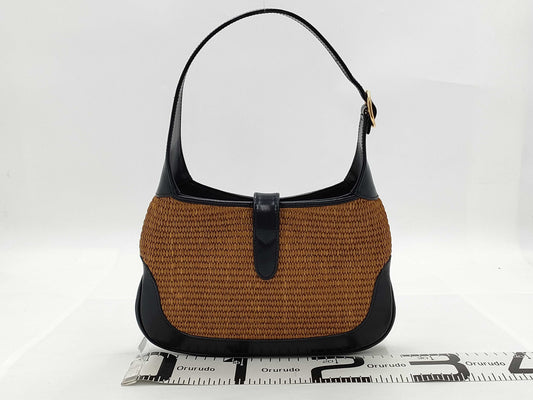 GUCCI Straw New Jackie Handbag
