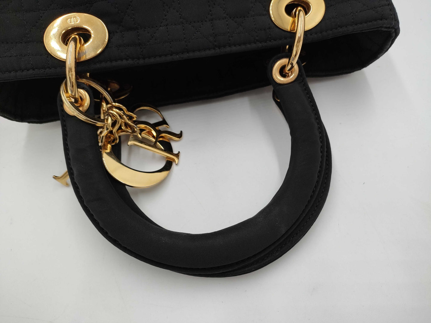 Dior Cannage Nylon Black Handbag