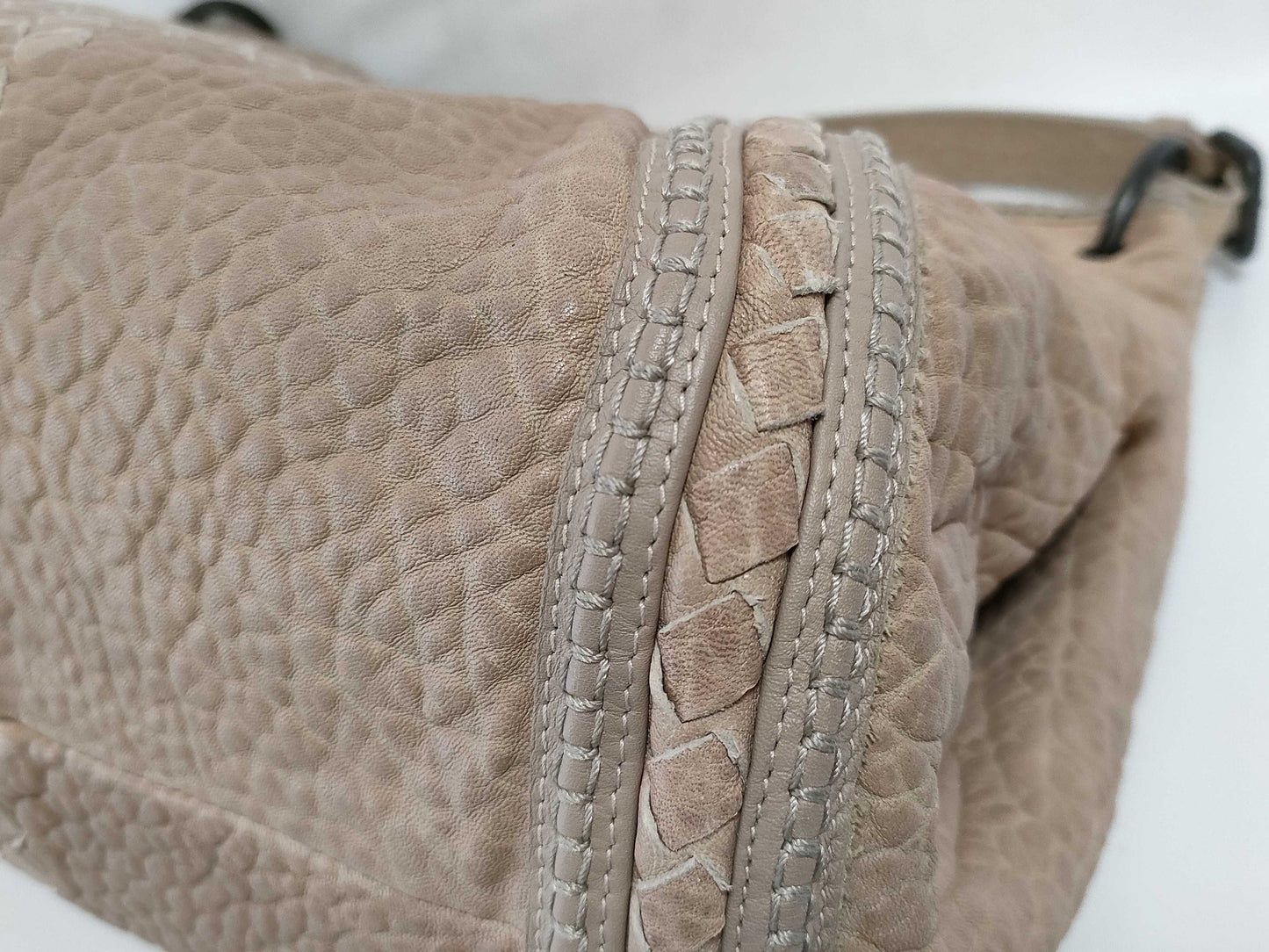 BOTTEGA VENETA Intrecciato Leather Tote Bag, Beige