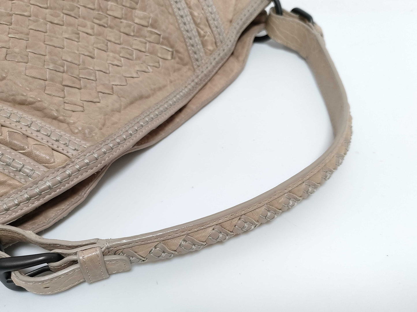 BOTTEGA VENETA Intrecciato Leather Tote Bag, Beige
