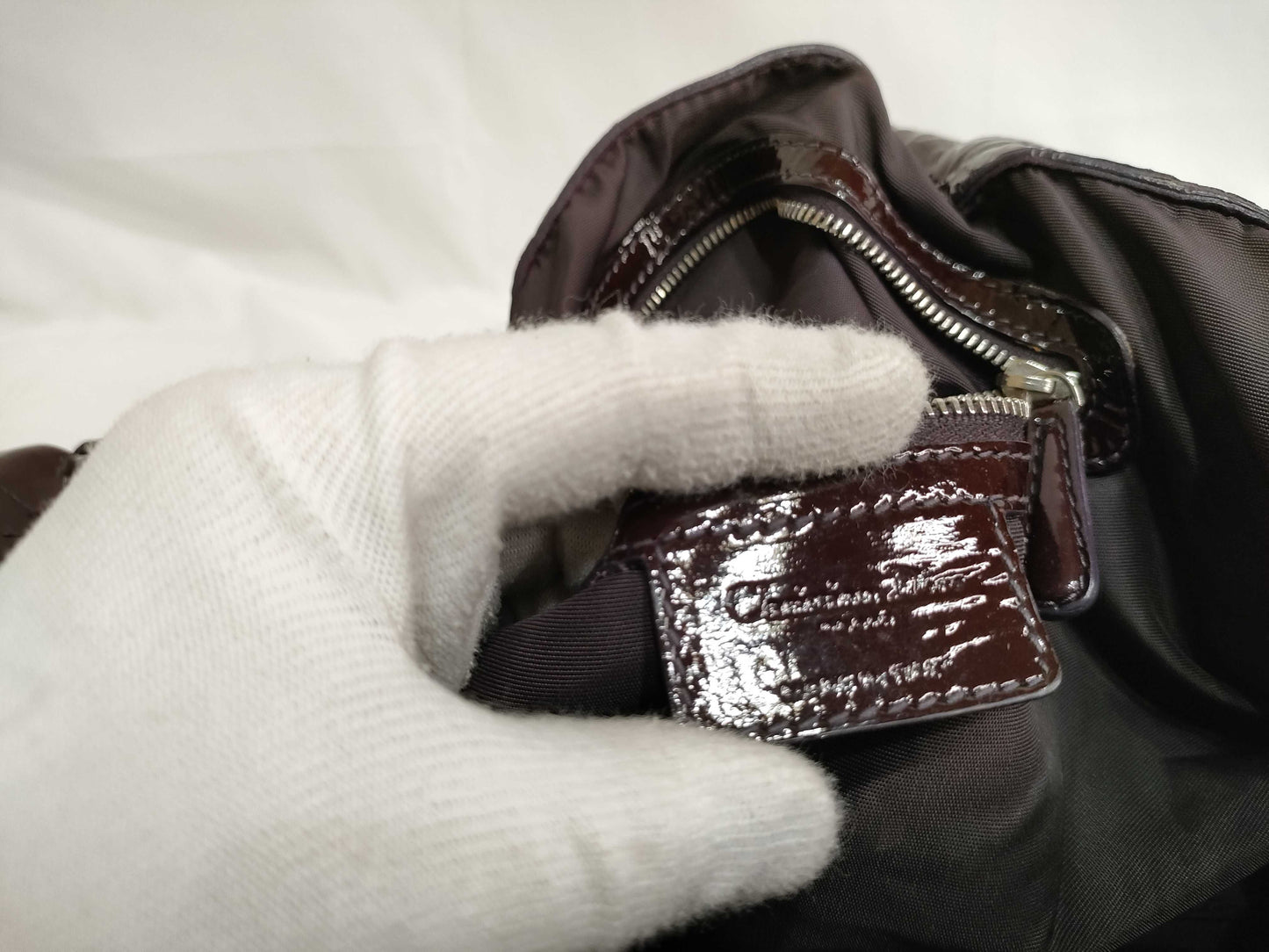 Dior PH - Dior Brown Patent Cannage Le Trente Tote Bag 40cm Handbag