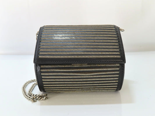 GIVENCHY PH-Givenchy Micro Chain-link Pandora Box Bag Leather Shoulder Bag