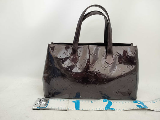 LOUIS VUITTON Vernis Wilshire PM M93641 Handbag with Unknown Serial Number