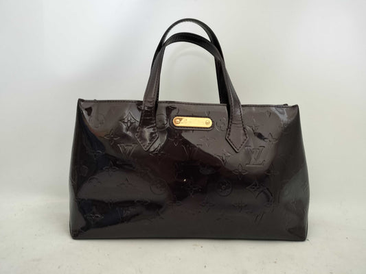 LOUIS VUITTON Vernis Wilshire PM M93641 Handbag with Unknown Serial Number