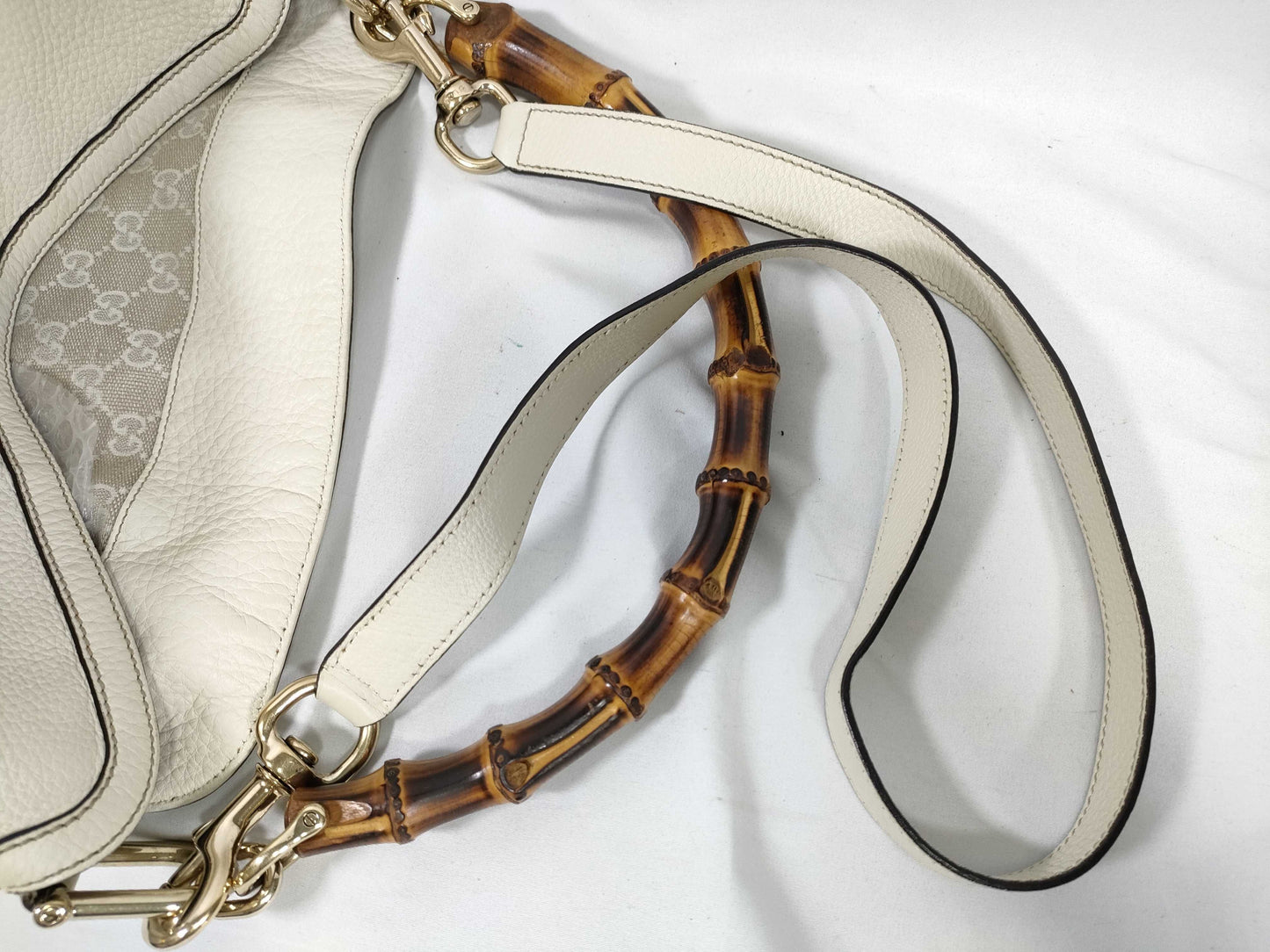 GUCCI Bamboo Gucci GG Canvas x Bamboo 2-Way Handbag 232315 Shoulder Bag