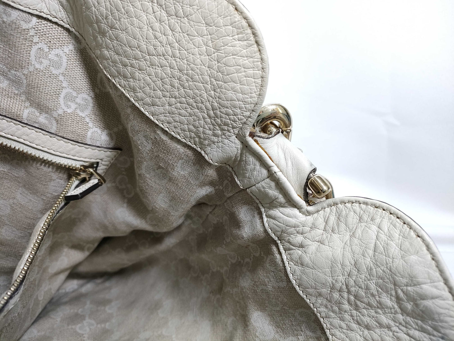 GUCCI Bamboo Gucci GG Canvas x Bamboo 2-Way Handbag 232315 Shoulder Bag