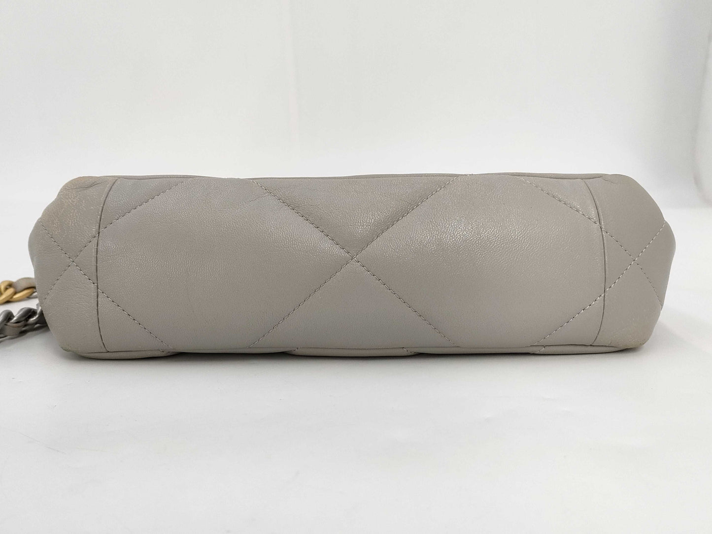 CHANEL Lambskin Ivory Shoulder Bag