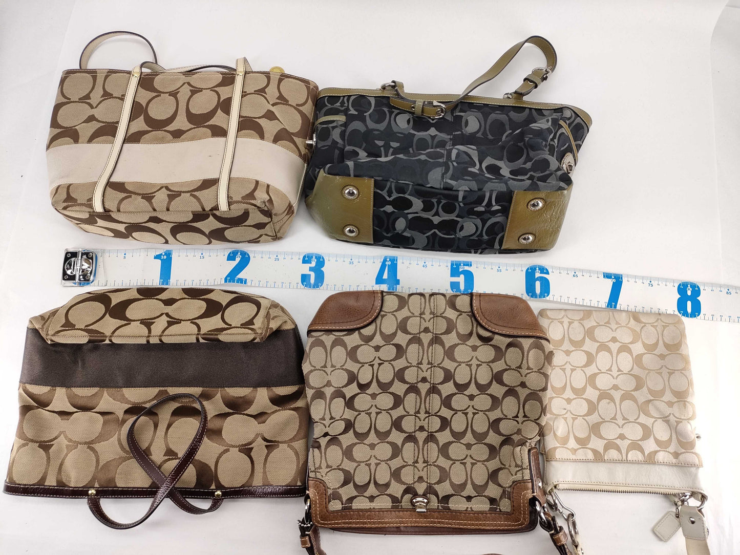 COACH Signature Coach Mountain 5-Piece Tote Bag Set
