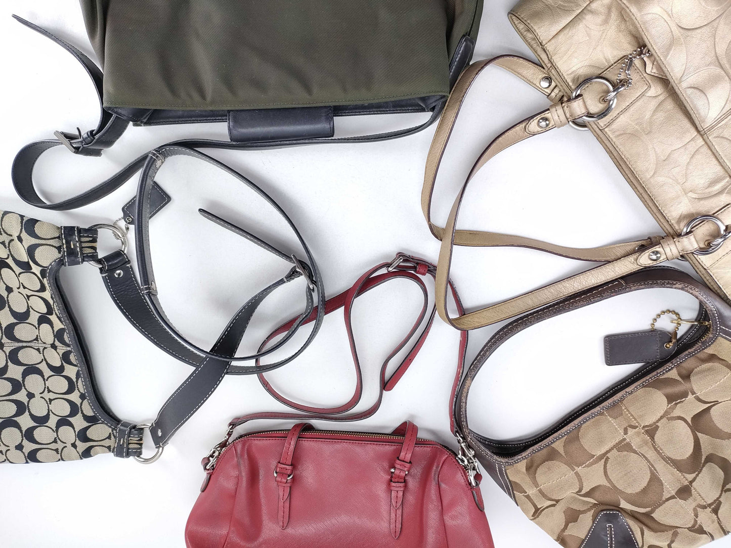 COACH Signature Coach Mountain 5-Piece Tote Bag Set