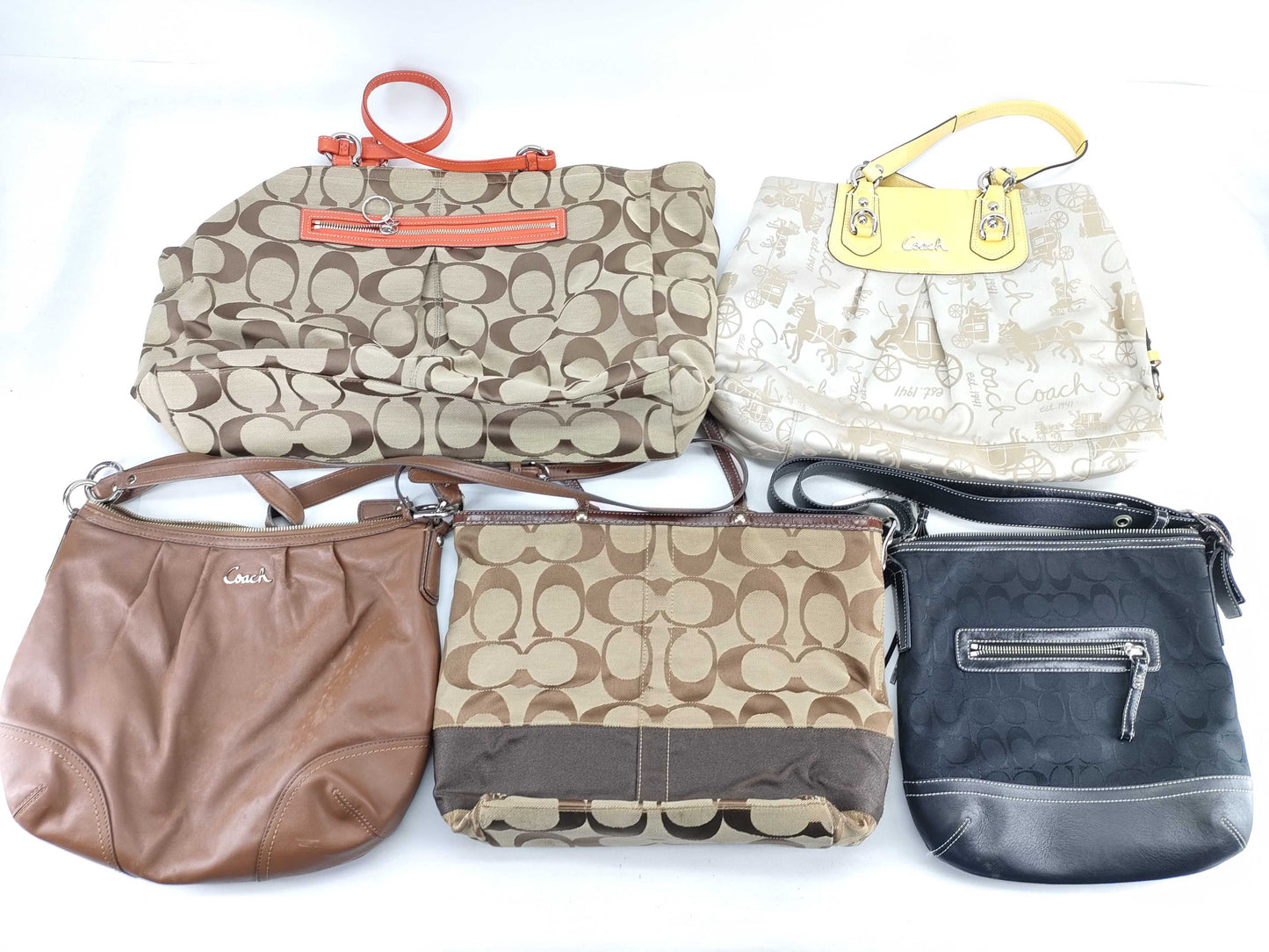 COACH Signature Coach Mountain 5-Piece Tote Bag Set