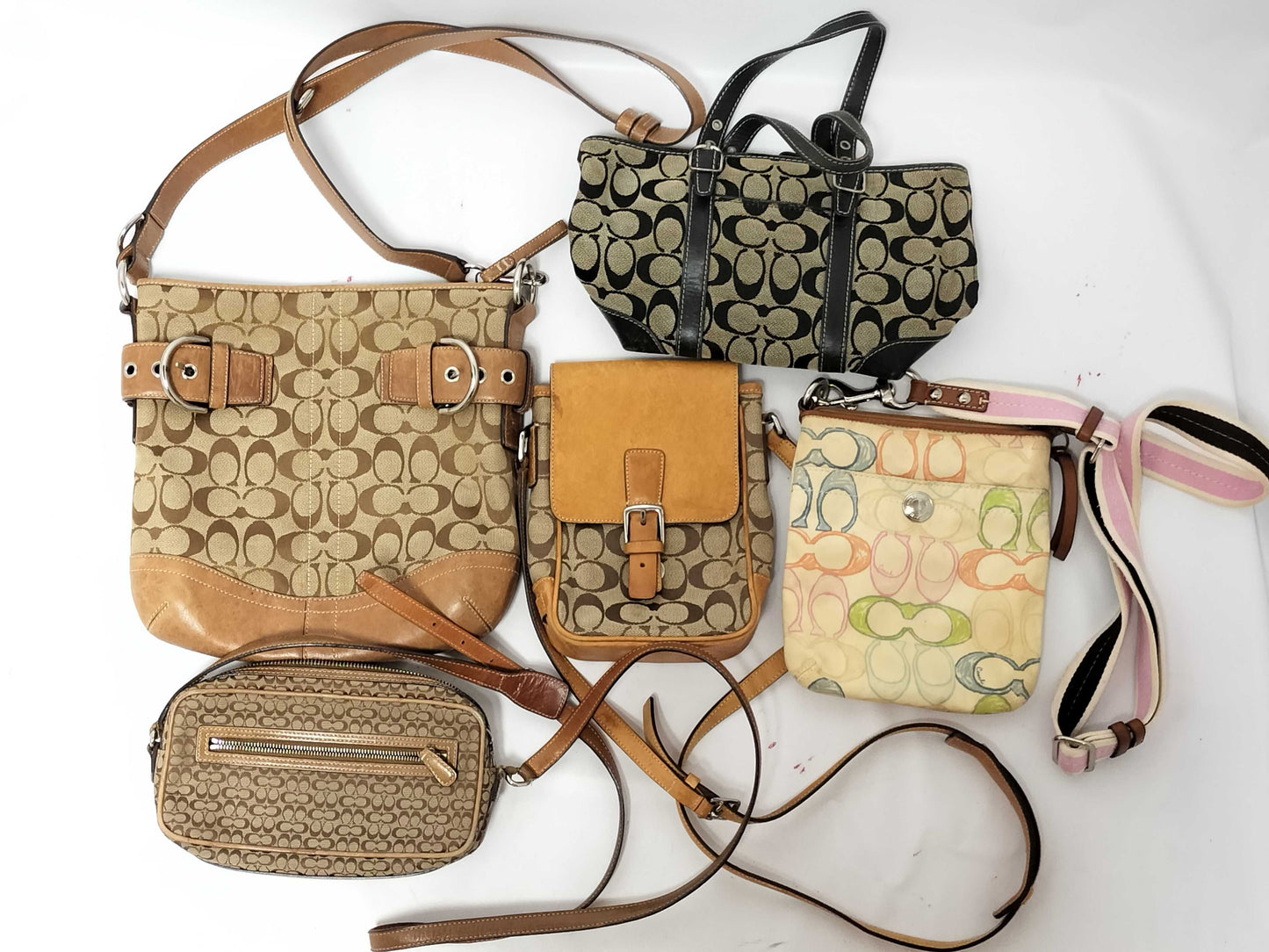 COACH Signature Coach Mountain 5-Piece Shoulder Bag Set