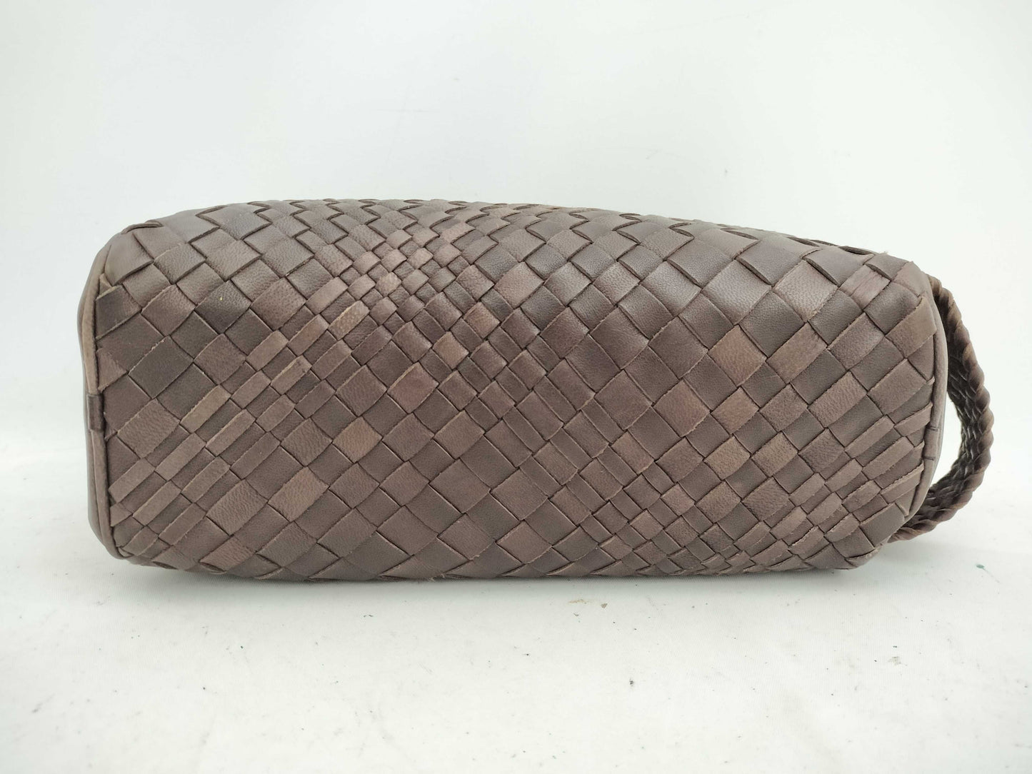 BOTTEGA VENETA Intrecciato Falorni Leather Second Bag, Brown