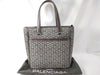 BALENCIAGA Canvas and Leather Handbag Brown and Black Tote Bag