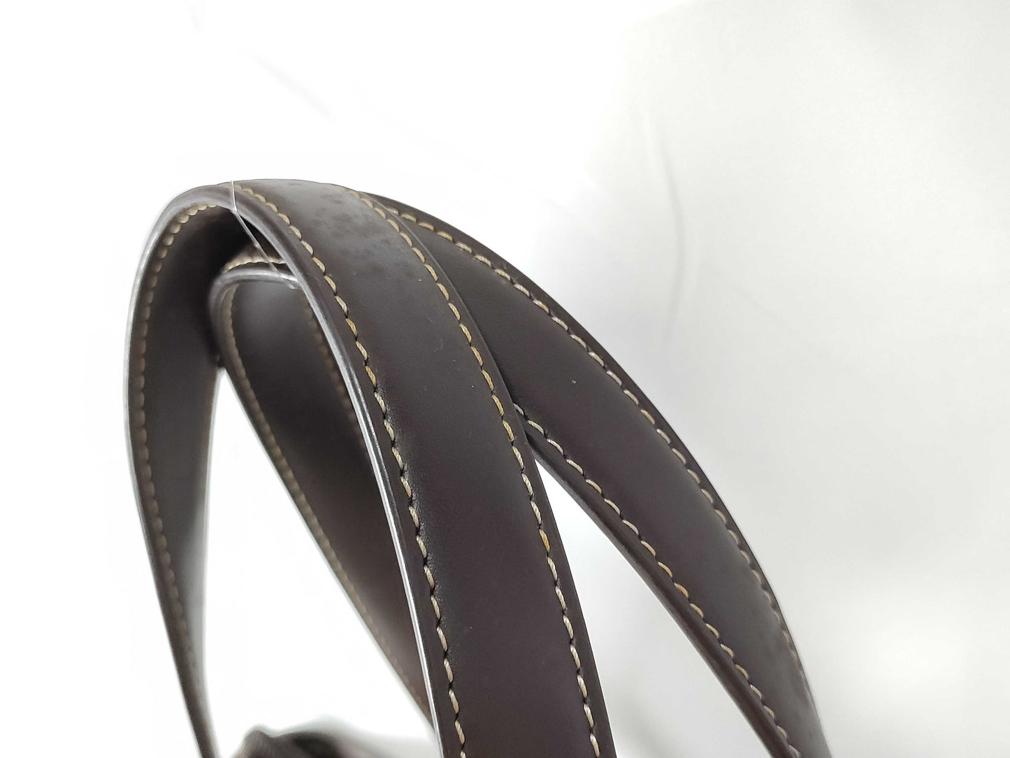 BALENCIAGA Canvas and Leather Handbag Brown and Black Tote Bag