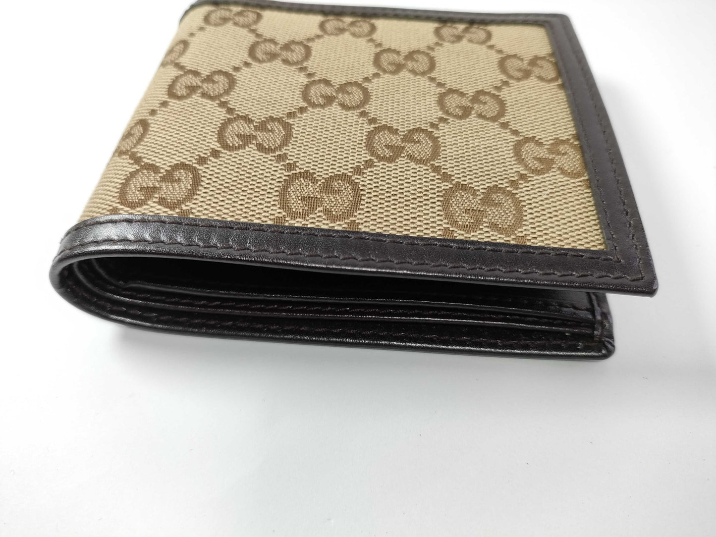 GUCCI GG Canvas Bifold Wallet 237359・0959 Brown Wallet