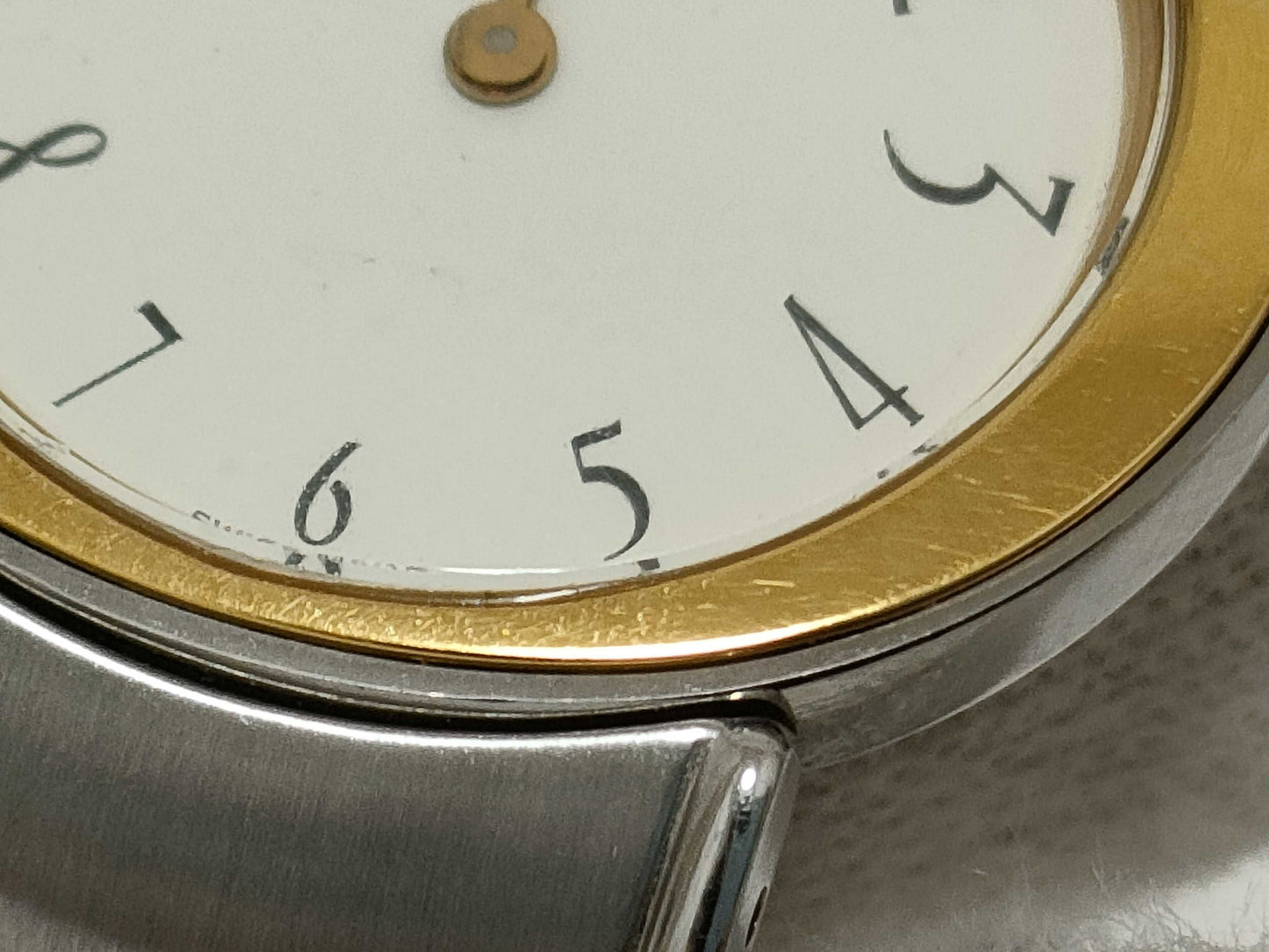 Dior Christian Dior D76-200 AX7998 SS/GP/QZ White Dial Women's Watch