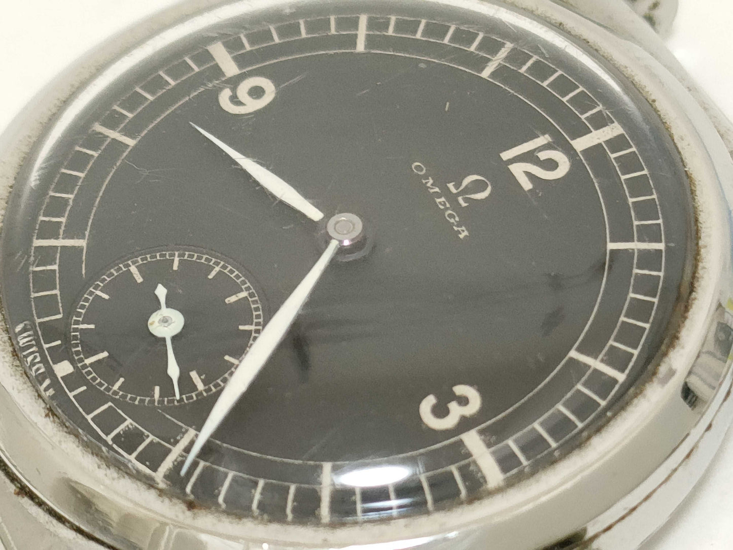 OMEGA Stainless Steel/Hand-Wound Black Dial Case Only Women's Watch