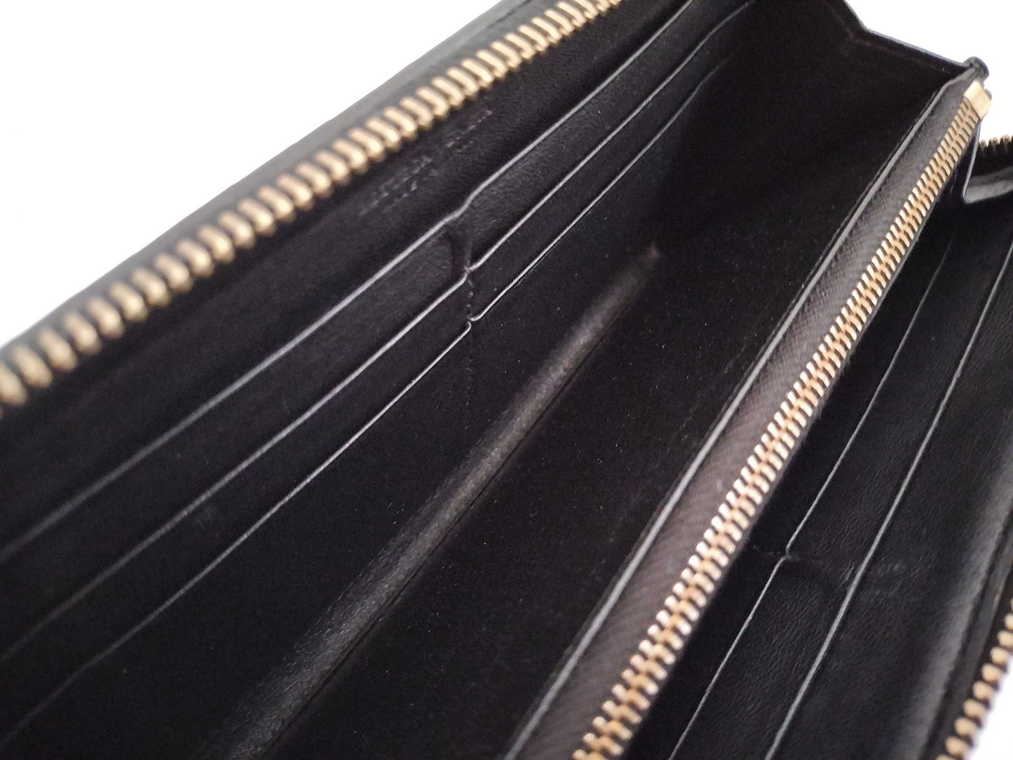 BOTTEGA VENETA Intrecciato Leather Long Wallet with Zip-Around Design, Black, 114076 V0013 1000