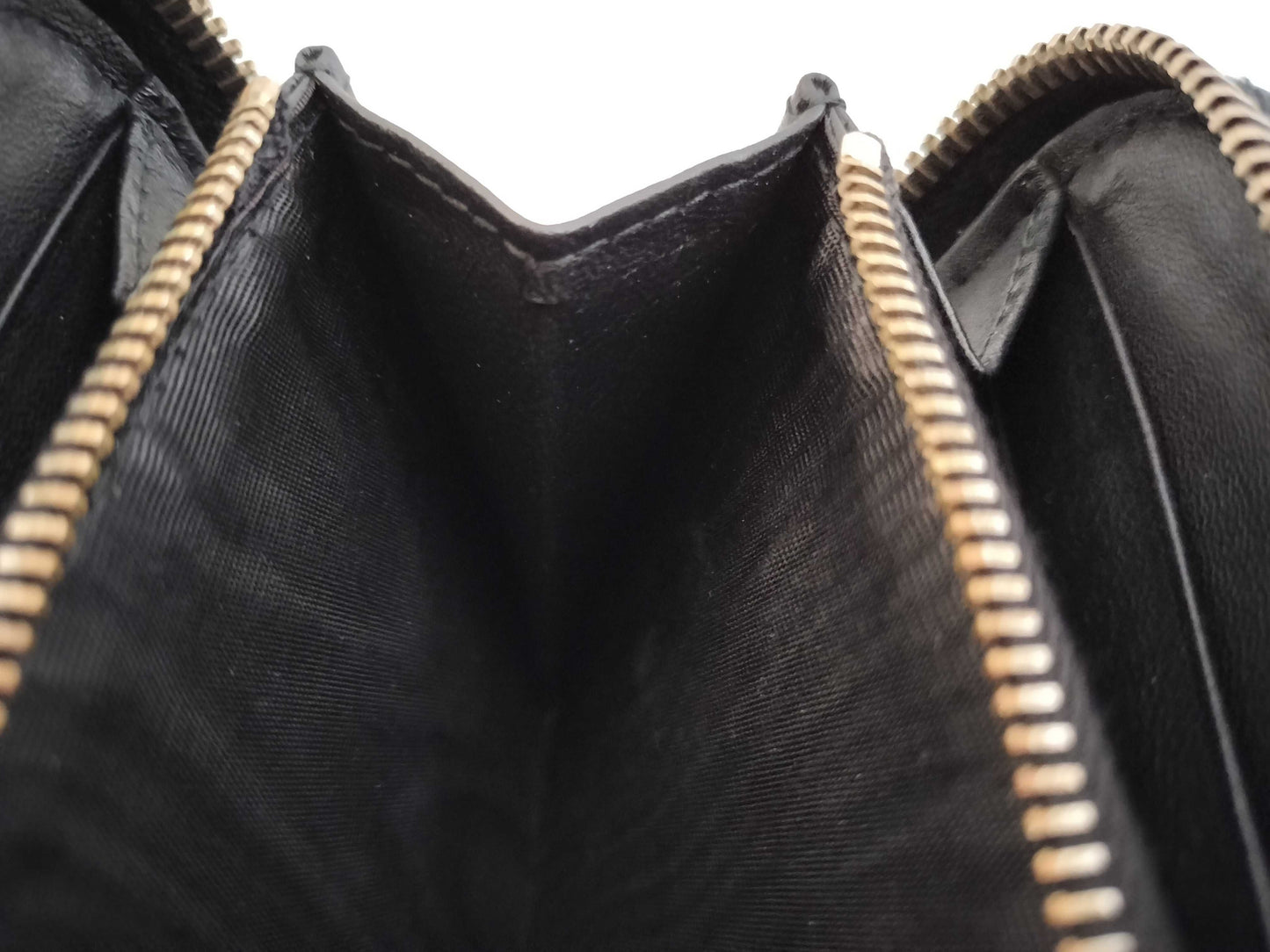 BOTTEGA VENETA Intrecciato Leather Long Wallet with Zip-Around Design, Black, 114076 V0013 1000