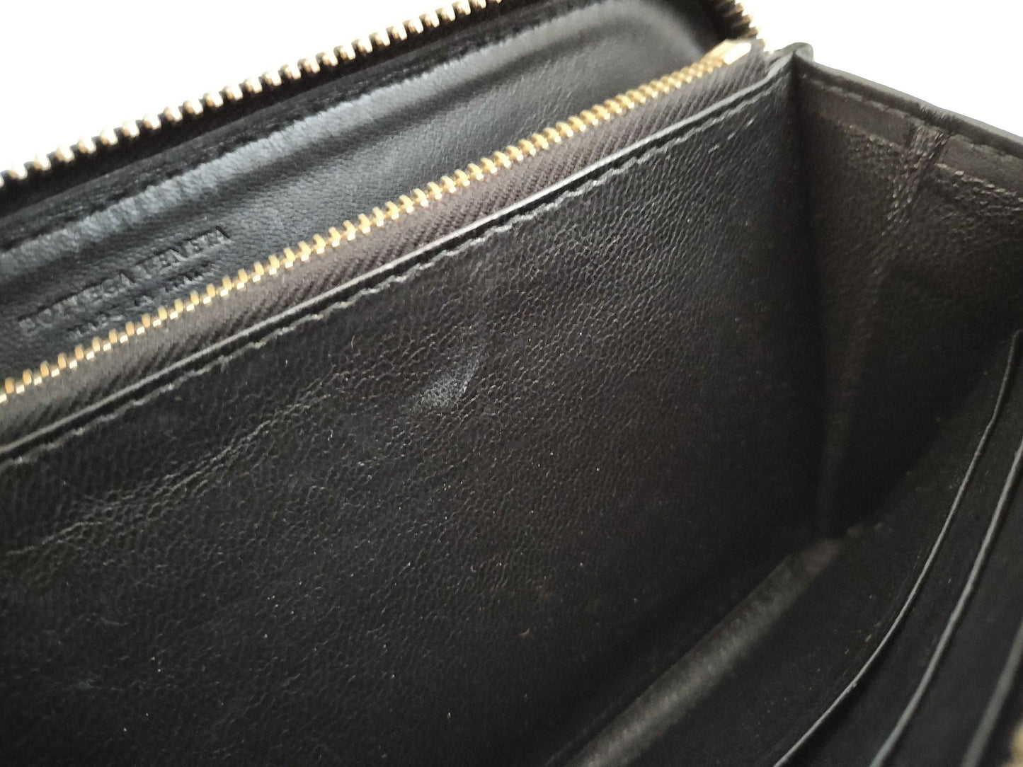 BOTTEGA VENETA Intrecciato Leather Long Wallet with Zip-Around Design, Black, 114076 V0013 1000