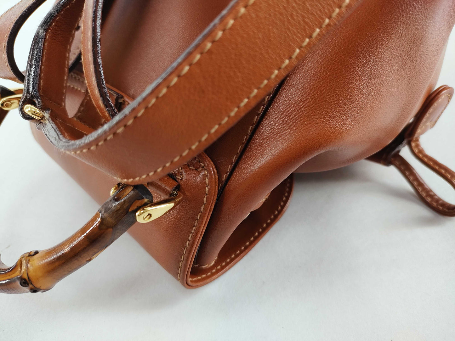 GUCCI Bamboo Leather Backpack 003・2058・0030 Brown Backpack