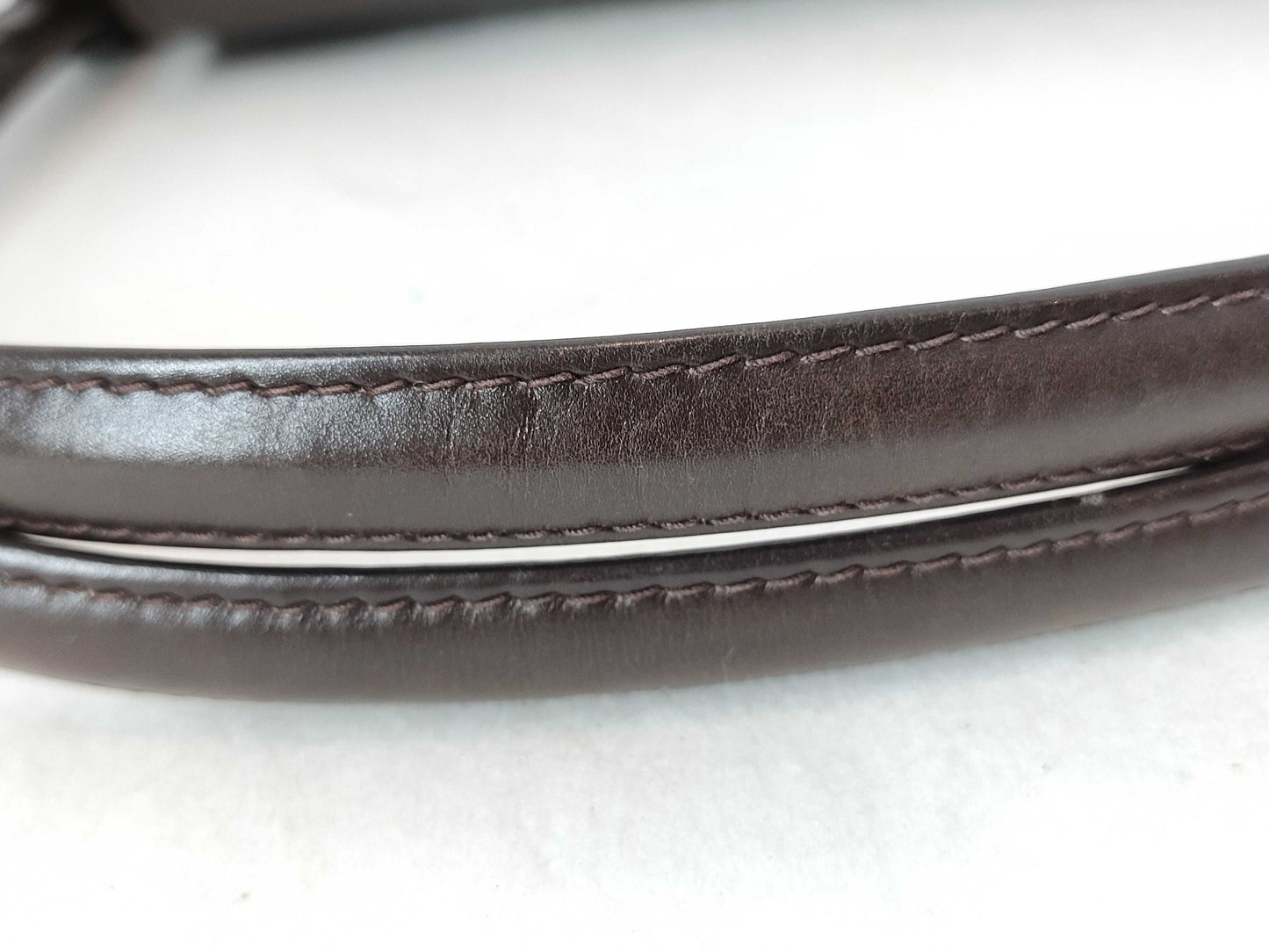 GUCCI Old Gucci Leather Handbag Brown