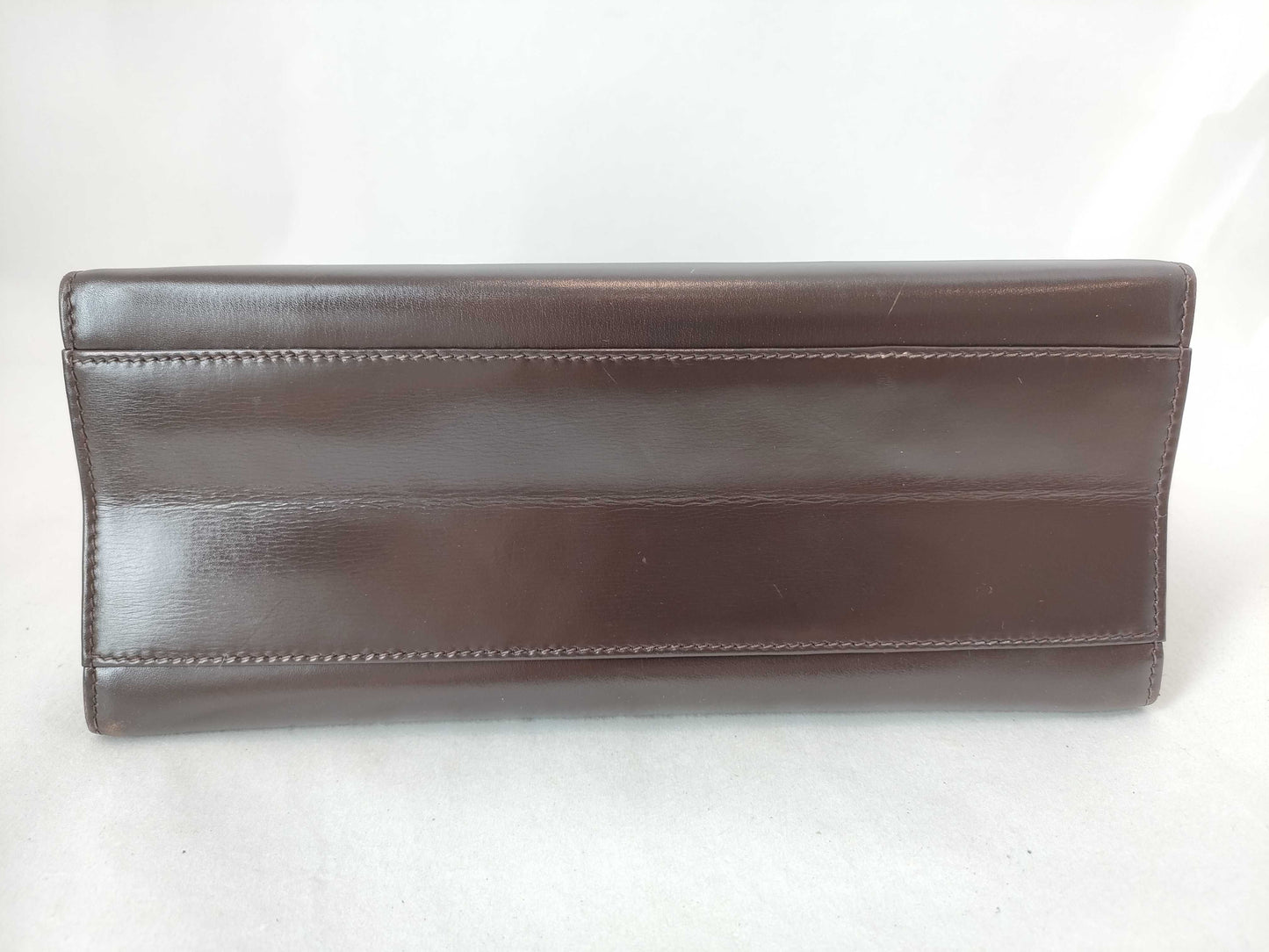 GUCCI Old Gucci Leather Handbag Brown
