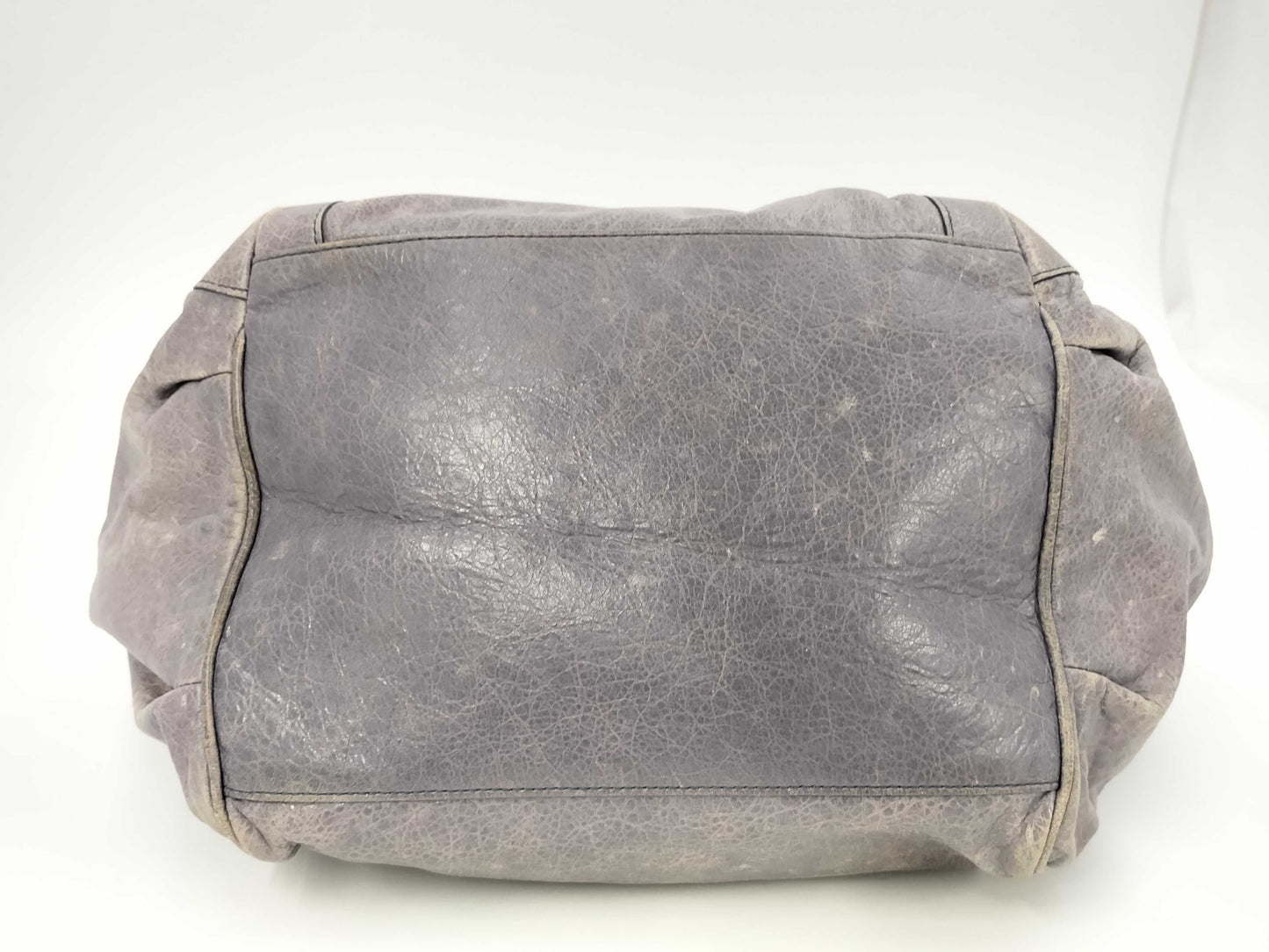 BALENCIAGA Leather Handbag 228750・4145 K・1669 Purple Handbag