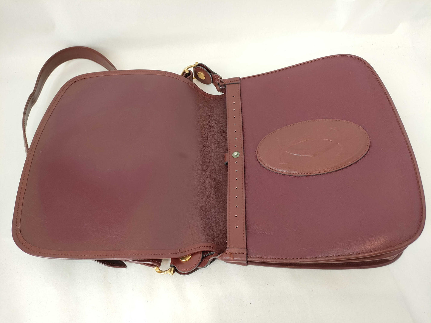 Cartier Must Cartier Must Line Leather Shoulder Bag Bordeaux Shoulder Bag