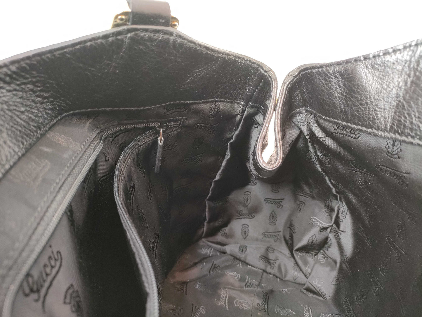 GUCCI Guccissima Tote Bag 211935 213048 Black Tote Bag
