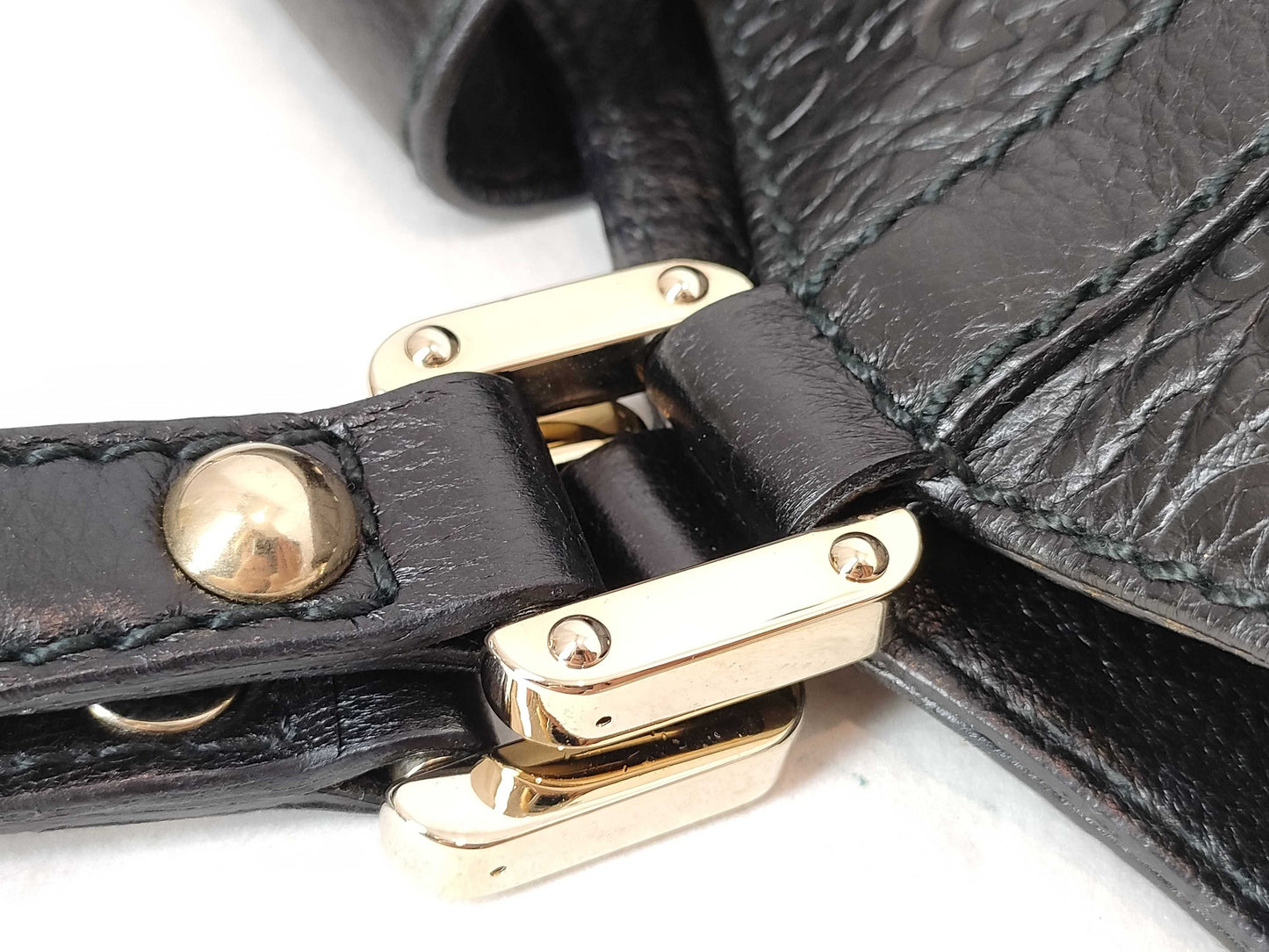 GUCCI Guccissima Tote Bag 211935 213048 Black Tote Bag