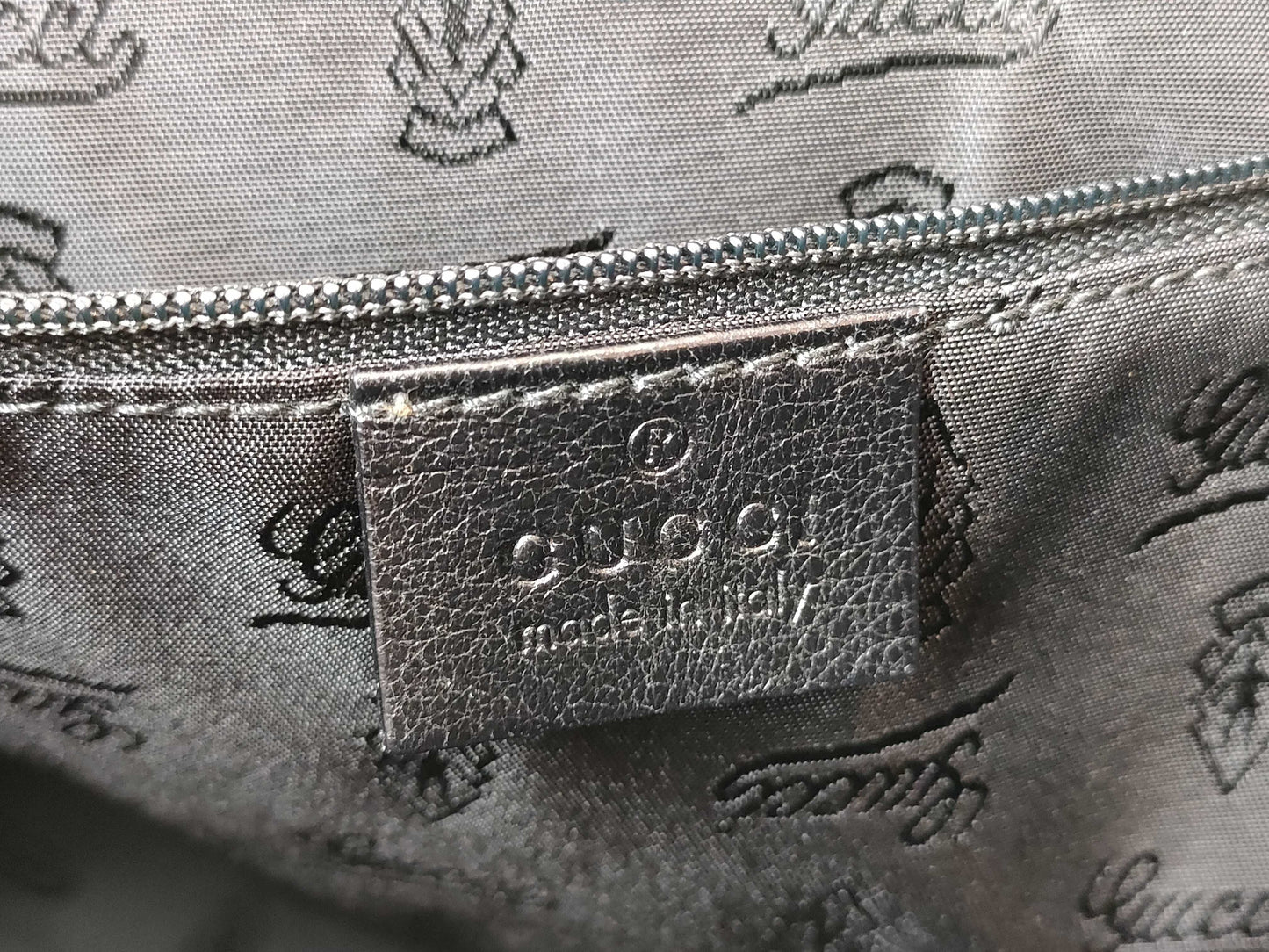 GUCCI Guccissima Tote Bag 211935 213048 Black Tote Bag