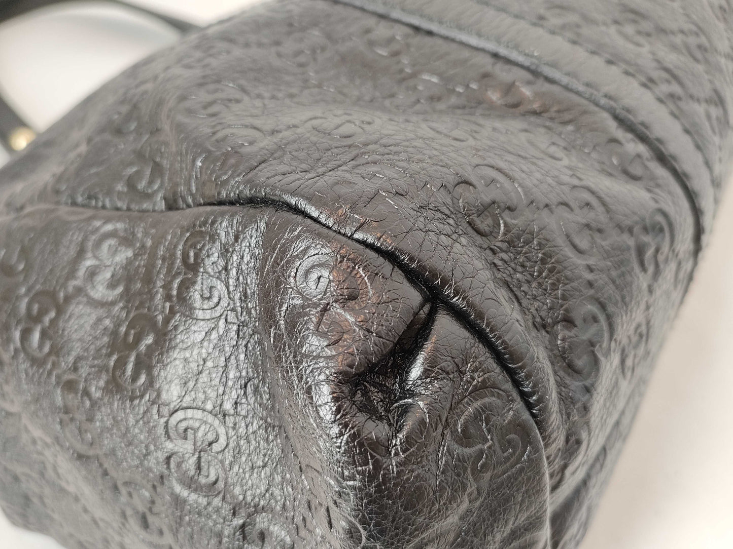 GUCCI Guccissima Tote Bag 211935 213048 Black Tote Bag