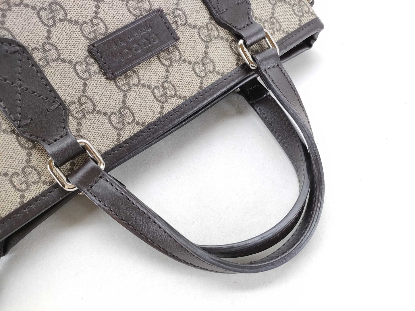 GUCCI GG Supreme Handbag 429019 486628 Brown Handbag
