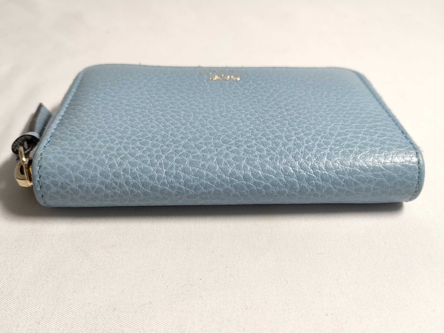 GUCCI Leather Card Case 368877/203887 Light Blue Card Case/Pass Case/Business Card Holder
