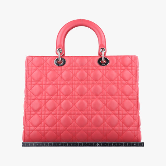 Dior Lady Dior Pink Lambskin 15-BO-1112 Shoulder Bag
