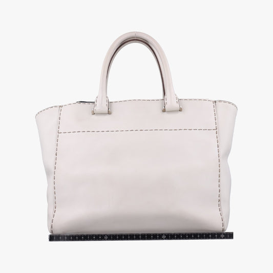 PRADA City Twin Pocket Satchel White Leather BN2857208 31/Z Handbag