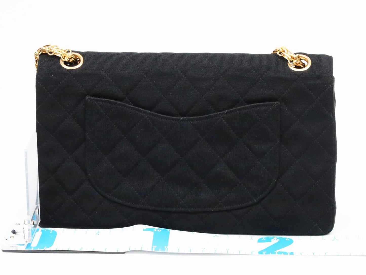 CHANEL Double Flap Cotton Shoulder Bag, No. 1