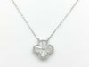 Vintage Alhambra Guilloche Necklace in WG AU750, 6.8g