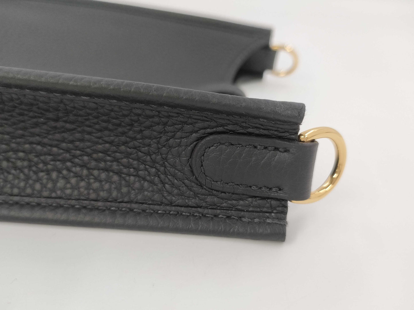 HERMES Mini Evelyne Amazone 16 TPM Noir Shoulder Bag with Gold Hardware and GP K Stamp