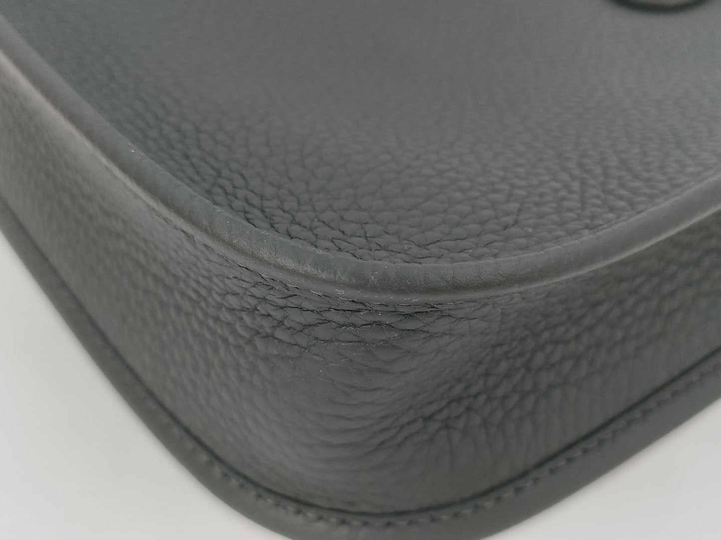 HERMES Mini Evelyne Amazone 16 TPM Noir Shoulder Bag with Gold Hardware and GP K Stamp