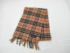 BURBERRY / Fringe Scarf / Nova Check / Made in England / 100% Lambswool / Beige Other Accessories