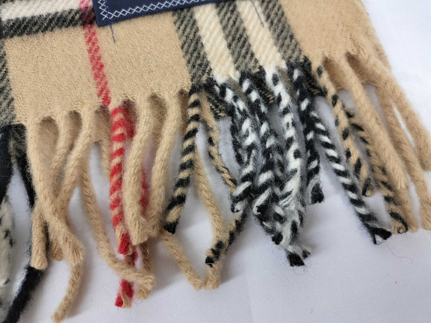 BURBERRY / Knee Blanket / Shawl / Nova Check / Horse Logo Embroidery / Nishikawa Sangyo / Wool / Beige Other Apparel