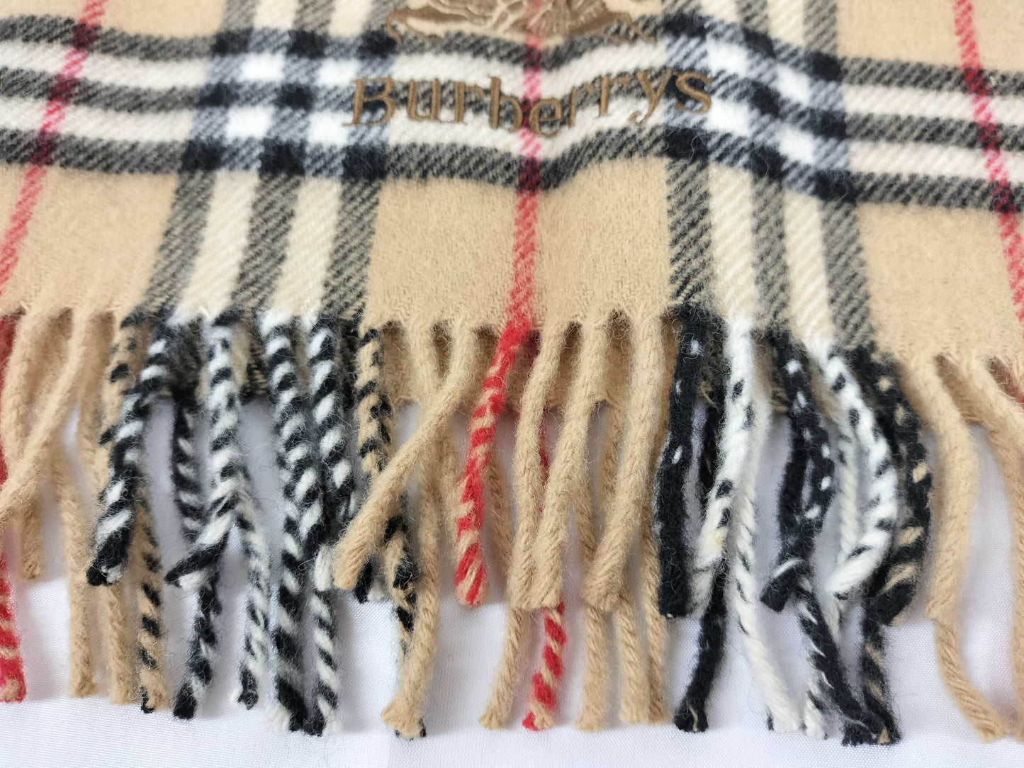 BURBERRY / Knee Blanket / Shawl / Nova Check / Horse Logo Embroidery / Nishikawa Sangyo / Wool / Beige Other Apparel