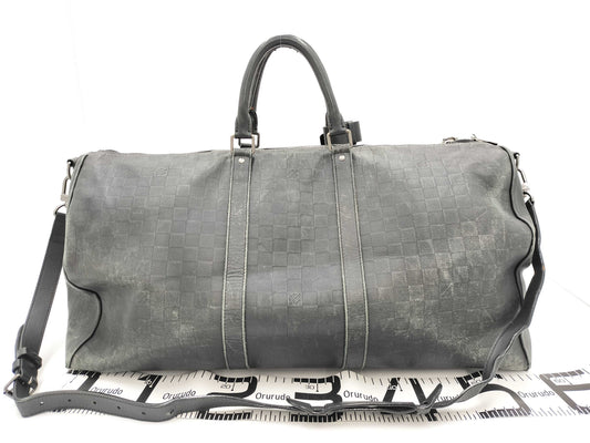 GUCCI Louis Vuitton Infini Keepall Bandouliere 55 St Boston Bag