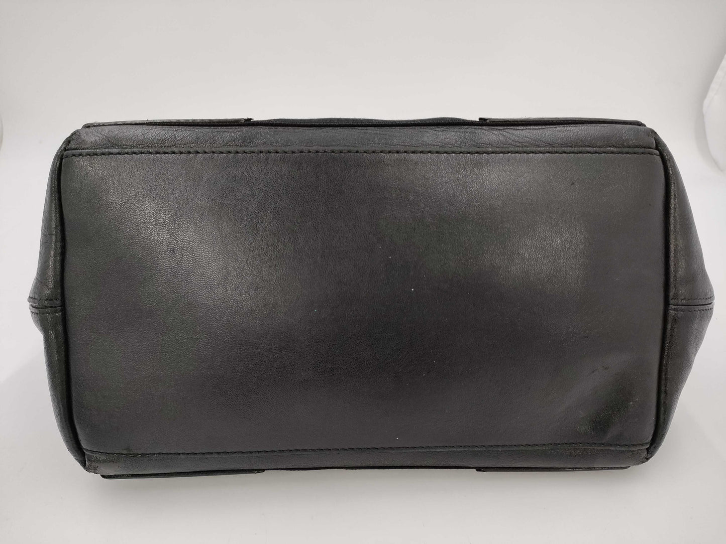 BALENCIAGA Navy Cabas Leather Handbag