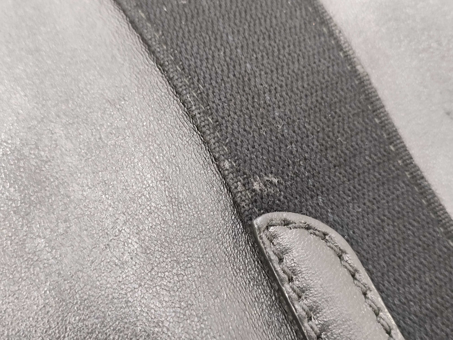 BALENCIAGA Navy Cabas Leather Handbag